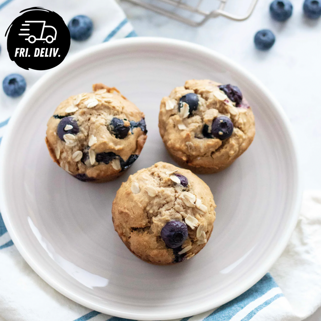 BLUEBERRY OATMEAL PROTEIN MUFFIN
