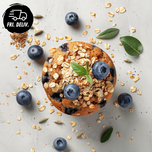 BLUEBERRY OATMEAL PROTEIN MUFFIN