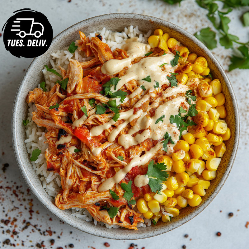 PERI PERI SHREDDED CHICKEN BOWL