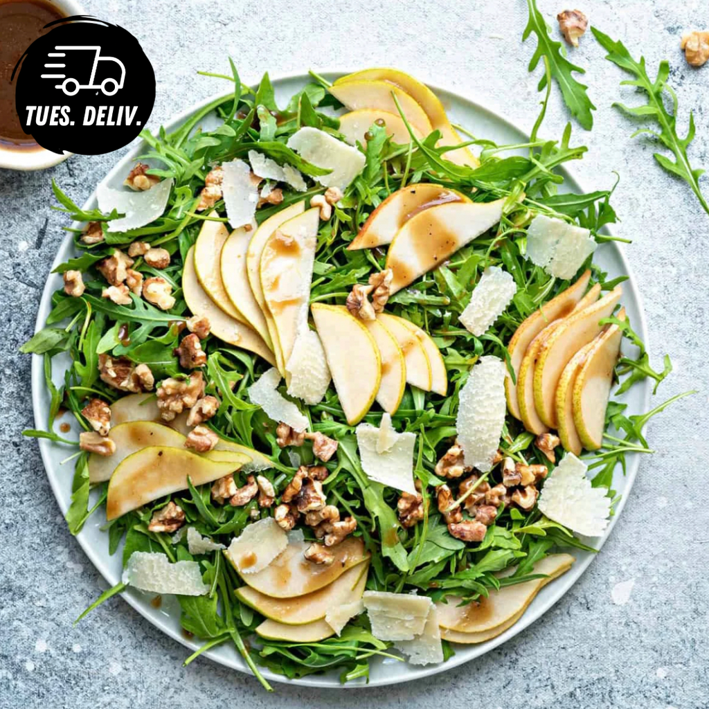 SPINACH, ROCKET AND APPLE SALAD W PARMESAN