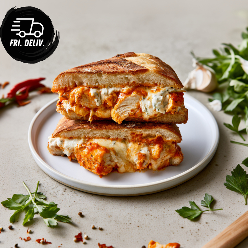 BUFFALO CHICKEN AND CHEDDAR MELT