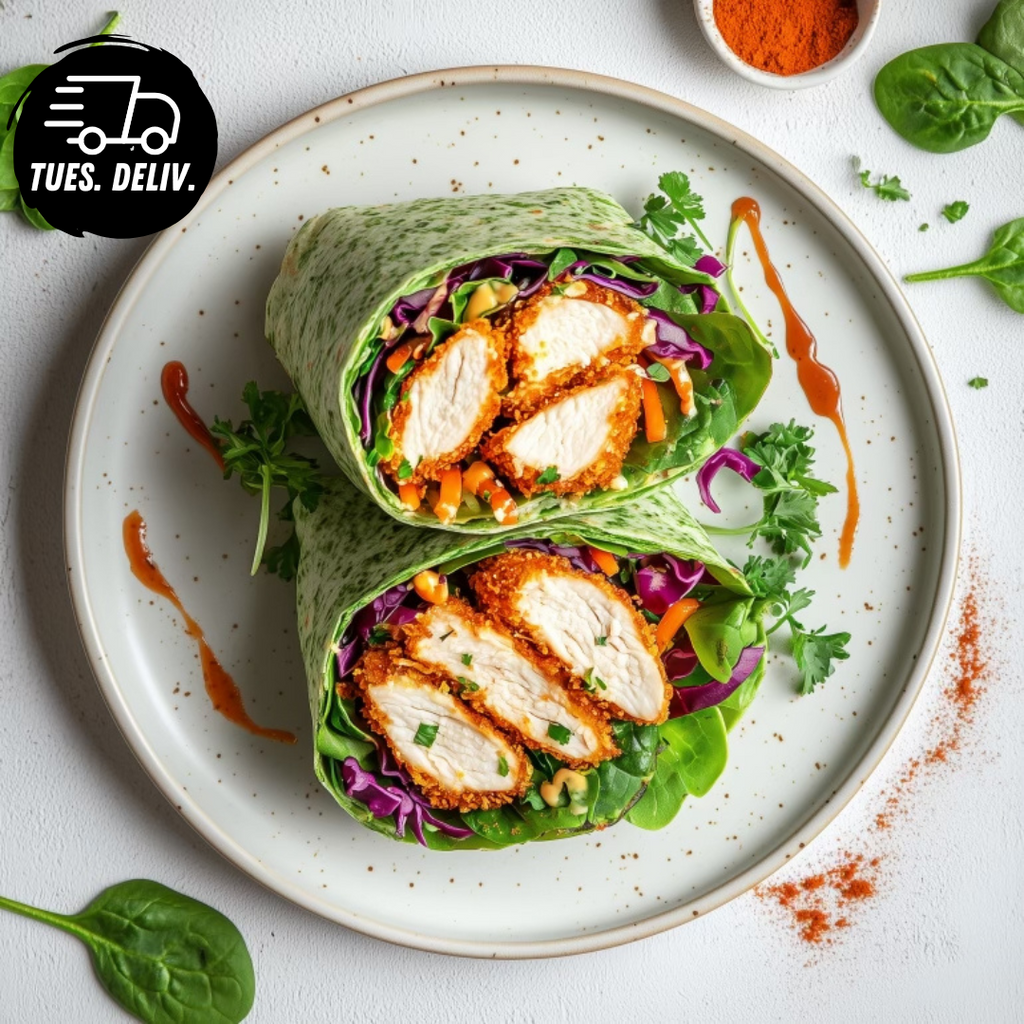 CRUMBED PORTUGUESE SIRACHA MAYO WRAP
