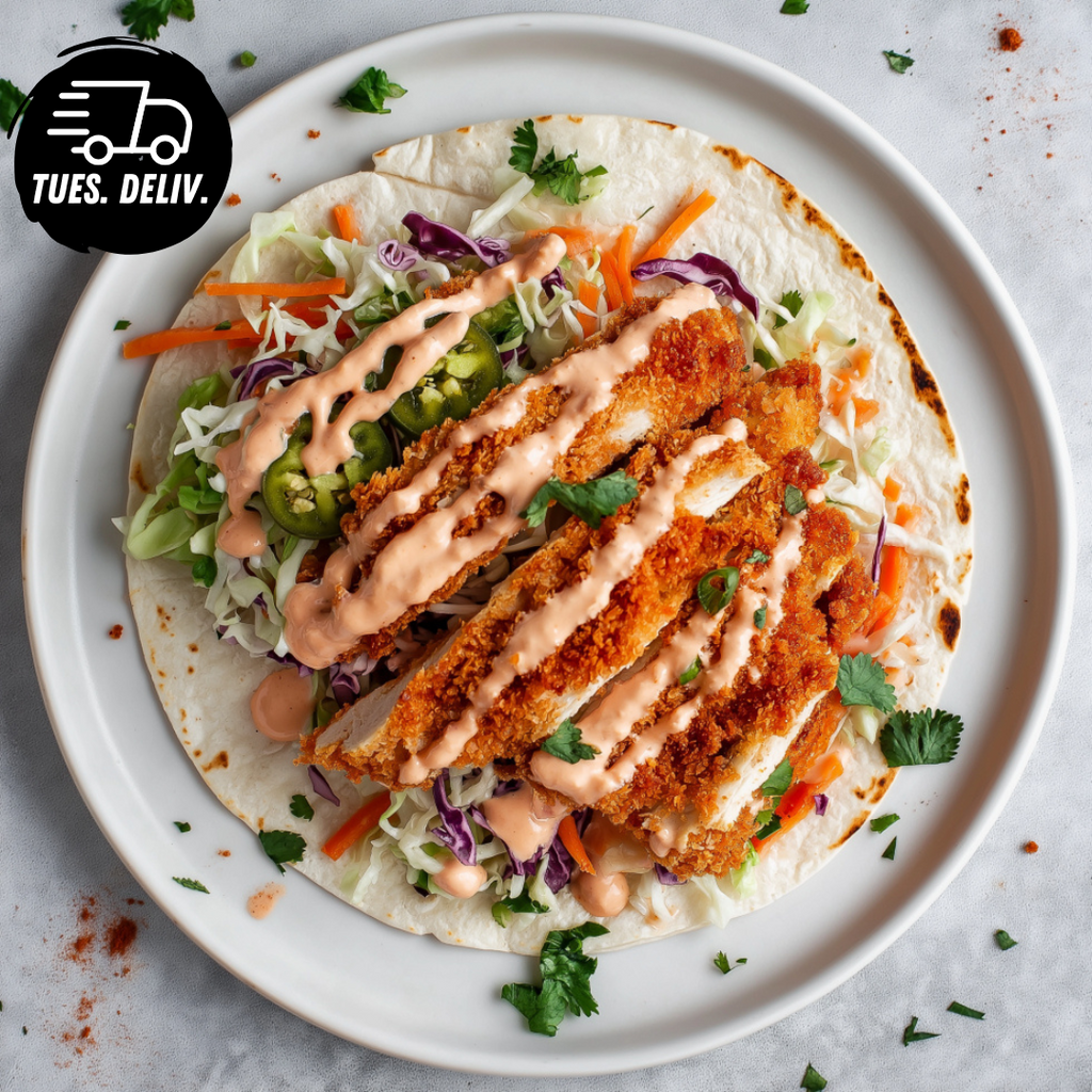 CHICKEN TWISTA WRAP WITH SLAW