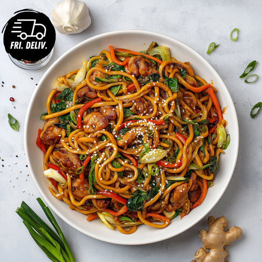 CHICKEN HOKKIEN NOODLE STIR FRY.