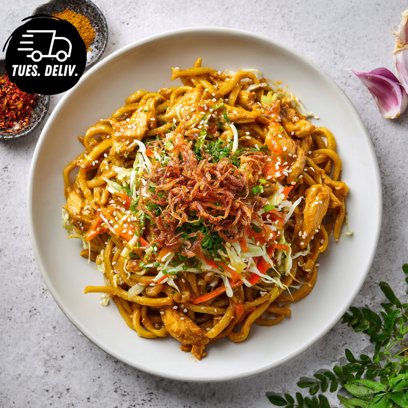 SATAY CHICKEN HOKKIEN NOODLES
